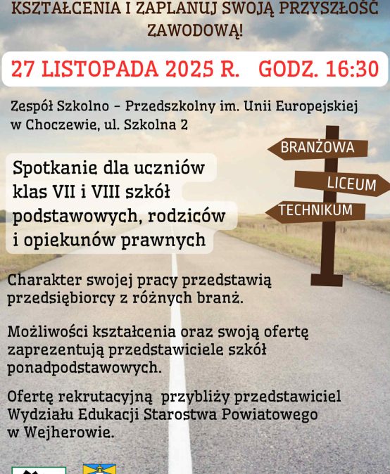 Wybierz świadomie swoją ścieżkę kształcenia i zaplanuj swoją przyszłość zawodową!