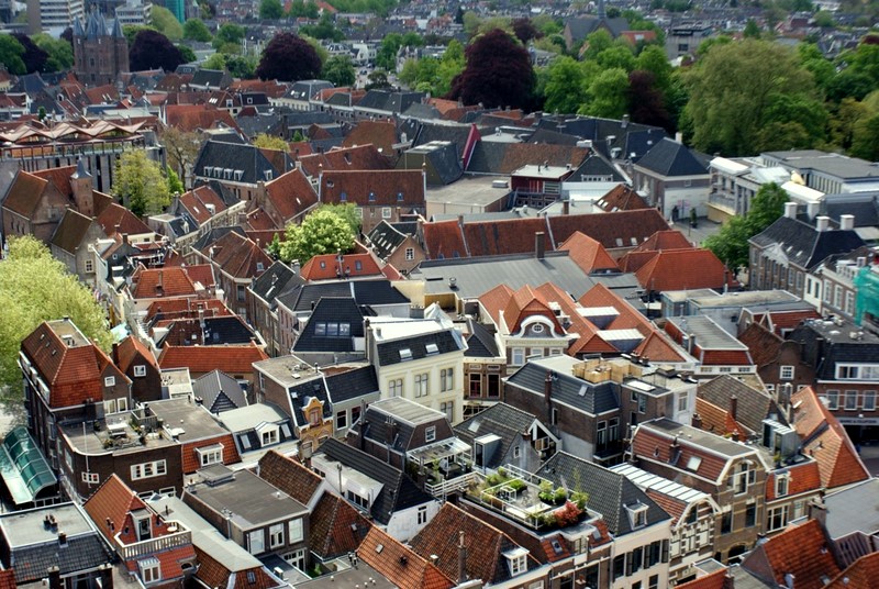 Widok z góry na Zwolle