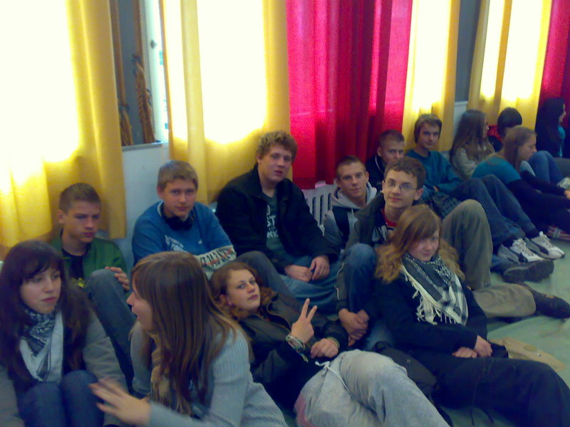 Nasi uczniowie po przyjeździe do Zwolle - zmęczeni, ale zadowoleni