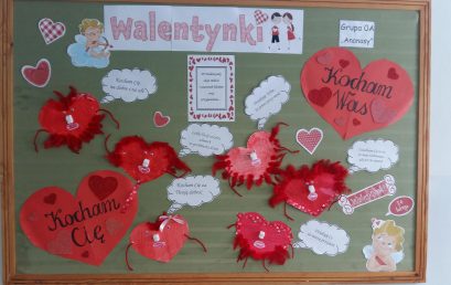 Walentynki w oddziałach przedszkolnych