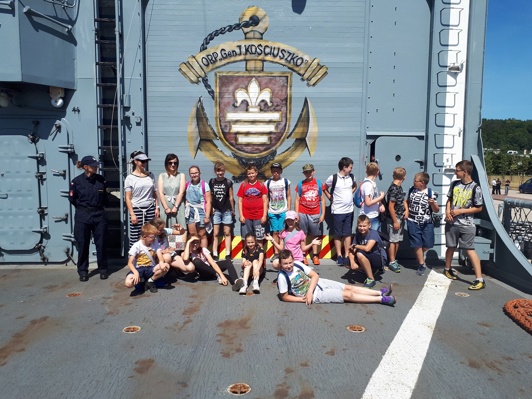Wycieczka klasy 5c do Portu Marynarki Wojennej w Gdyni