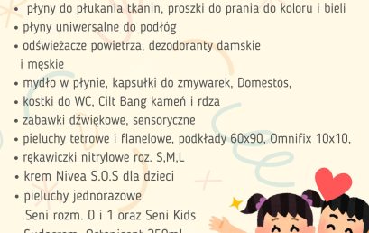 „DZIECIOM-DZIECIOM” – AKCJA CHARYTATYWNA DLA DZIECI Z HOSPICJUM