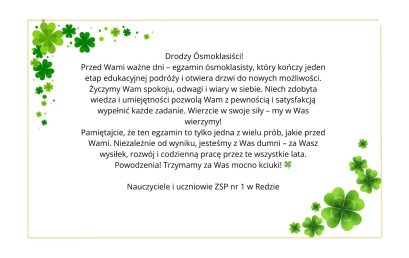 Drodzy Ósmoklasiści!!!
