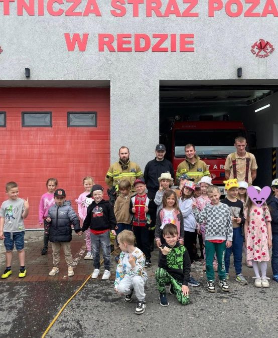 Wizyta przedszkolaków w Straży Pożarnej