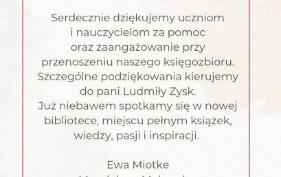 Podziękowania