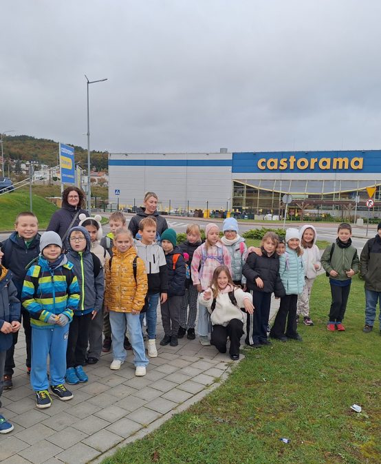 Klasa 2E na praktycznych, kreatywnych warsztatach pt.: „MAJSTERKOWO” w Castoramie.