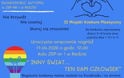Zaproszenie na wręczenie nagród w II Miejskim Konkursie Plastycznym „Inny świat… ten sam człowiek”