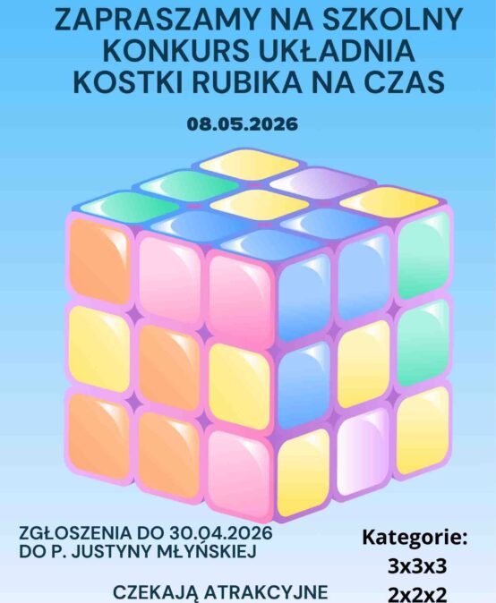 KONKURS UKŁADANIA KOSTKI RUBIKA