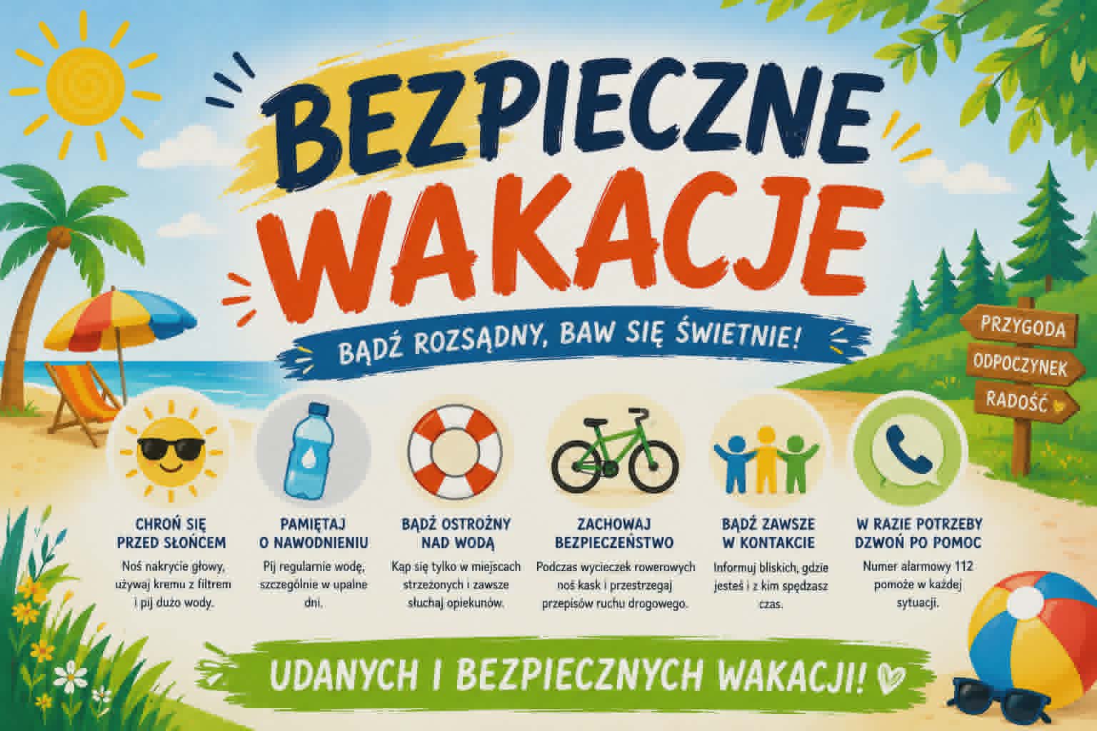 Konkurs plastyczny „Bezpieczne Wakacje”