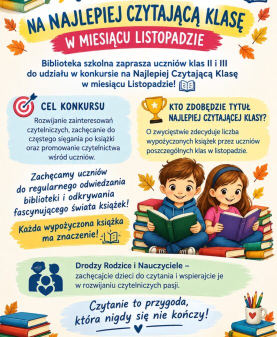 KONKURS NA NAJLEPIEJ CZYTAJĄCĄ KLASĘ