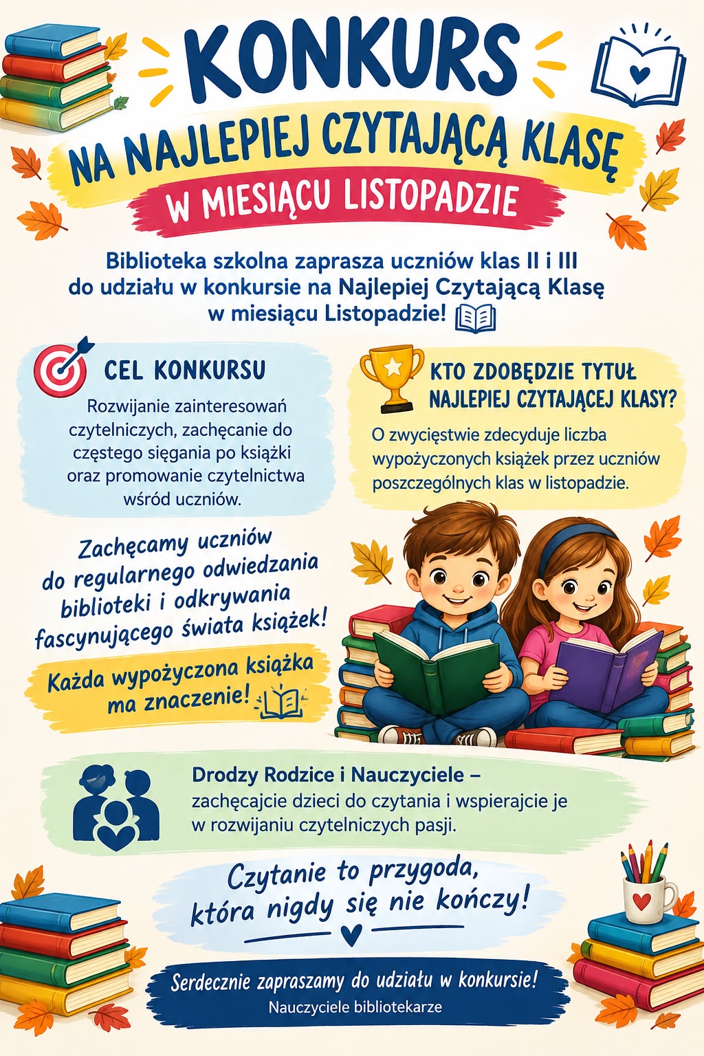 KONKURS NA NAJLEPIEJ CZYTAJĄCĄ KLASĘ